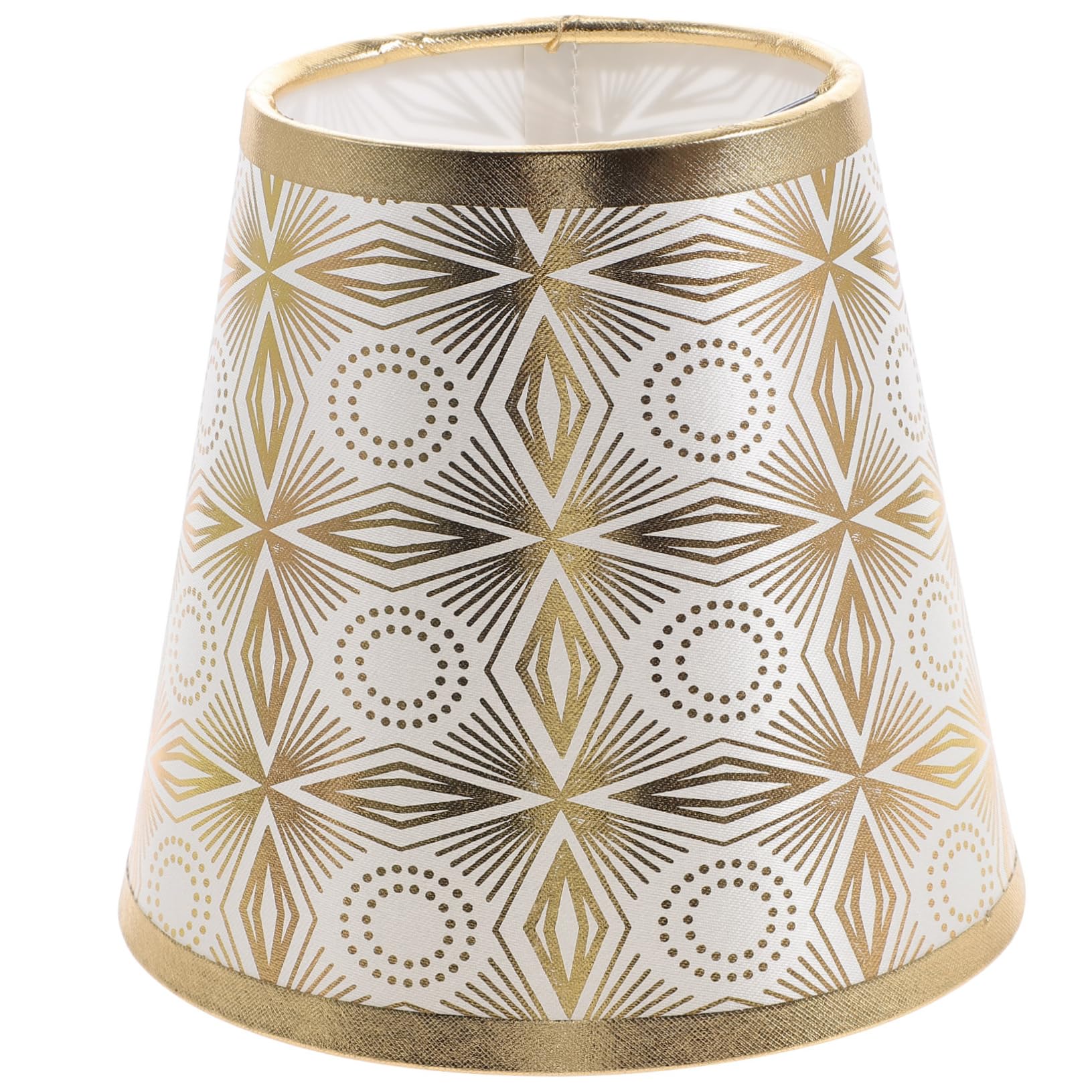 Veemoon Small Gold Cloth Lamp Shade, PVC Lined, Sturdy and Wear-Resistant, for Pendant and Table Lamps, Elegant Cover for Bedroom or Kitchen