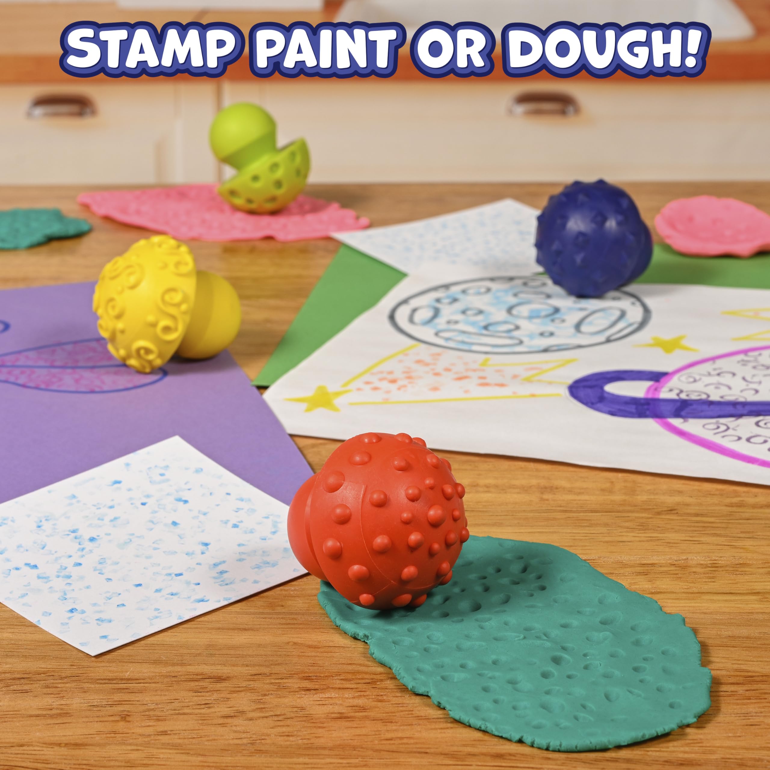 Center Enterprise Ready To Learn Paint Effect Stamps – Pack Of 6 Fun Designs For Kids - View #6