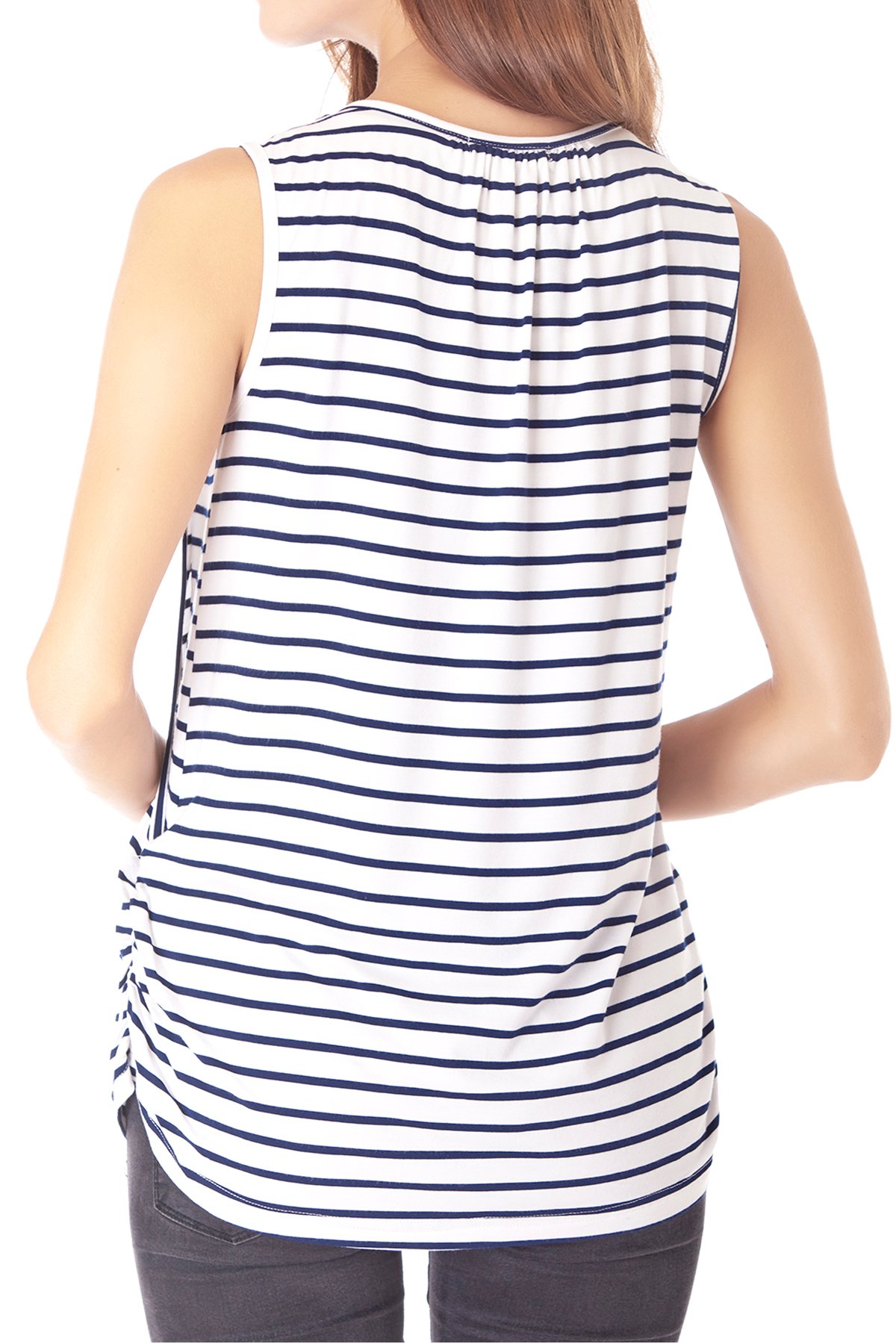 Smallshow Camiseta de Lactancia de Maternidad Ropa Enfermería de Lactancia sin Mangas para Mujer de Verano