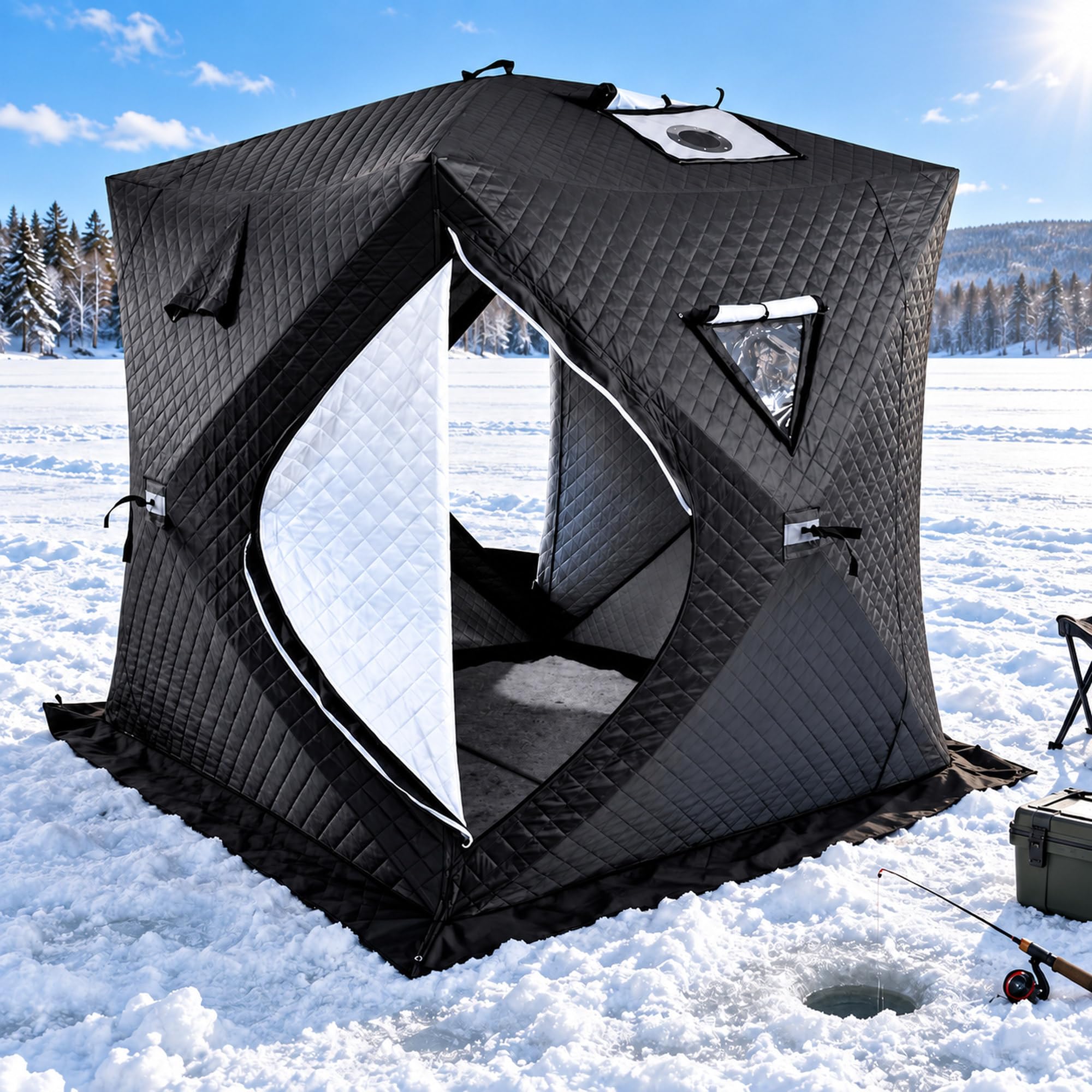 Tenda da Pesca sul Ghiaccio per Il Campeggio Invernale 2–3 Person