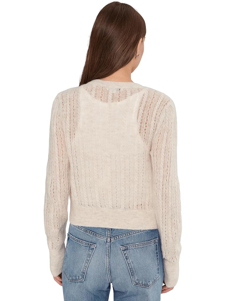 White Madewell Alpaca Pointelle Leland Cardigan