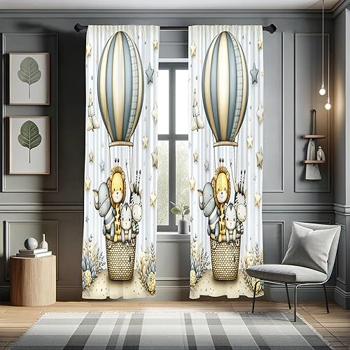 Miniatura 12 de Ambesonne Cortinas grises para ventana, pequeños lunares sobre fondo blanco, estilo retro, patrón tradicional pastel, decoración ligera, juego de 2