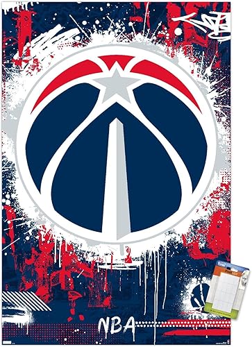 Trends International NBA Washington Wizards - Póster de pared con logotipo Maximalist 23
