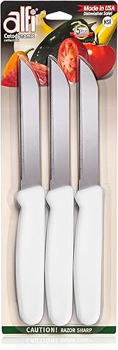 Alfi Cuchillos multiusos punta puntiaguda de precisión aeroespacial suministros para el hogar y la cocina juego de cuchillos dentados para carne