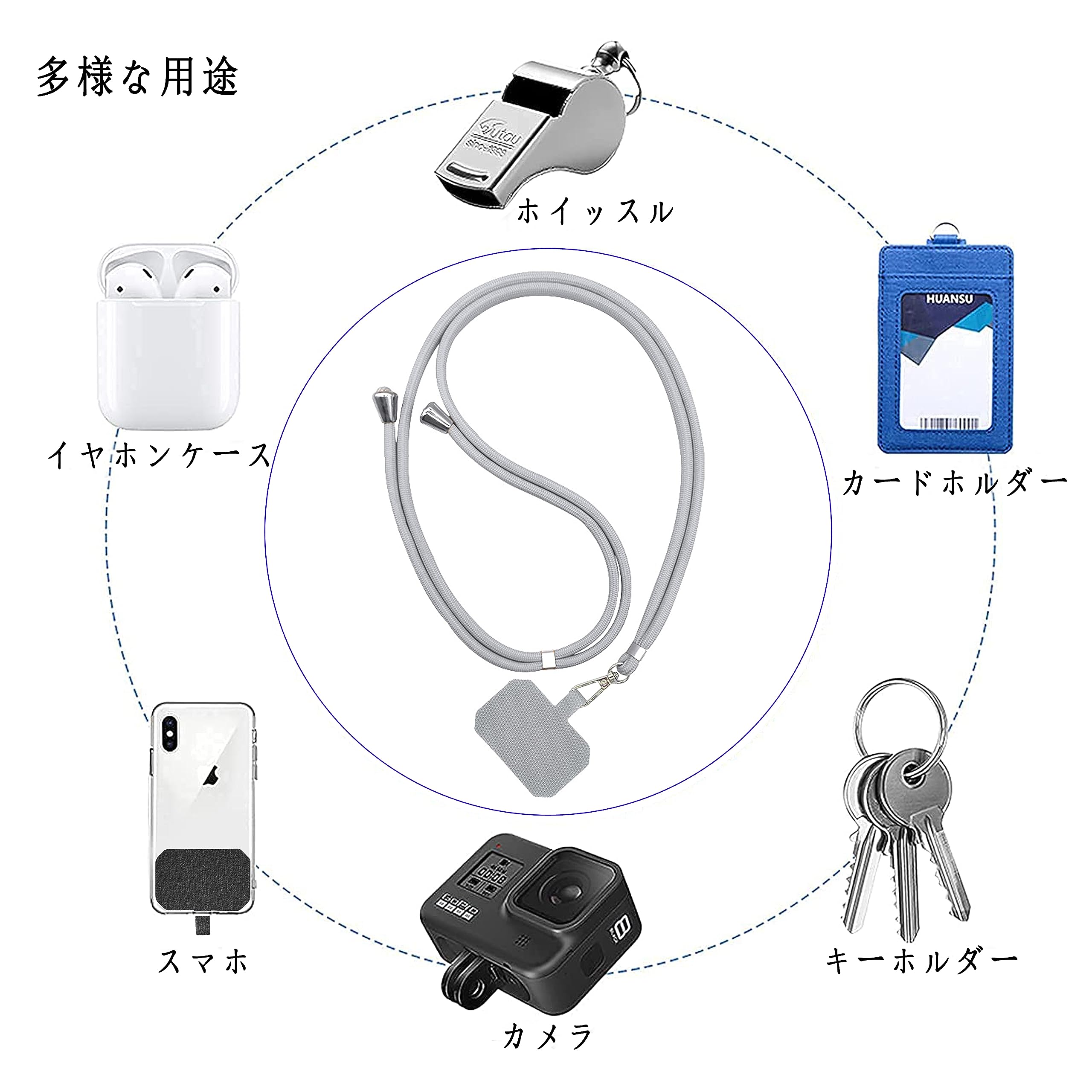 Amazon.co.jp: [Tzciz] スマホストラップ ネックストラップ 携帯