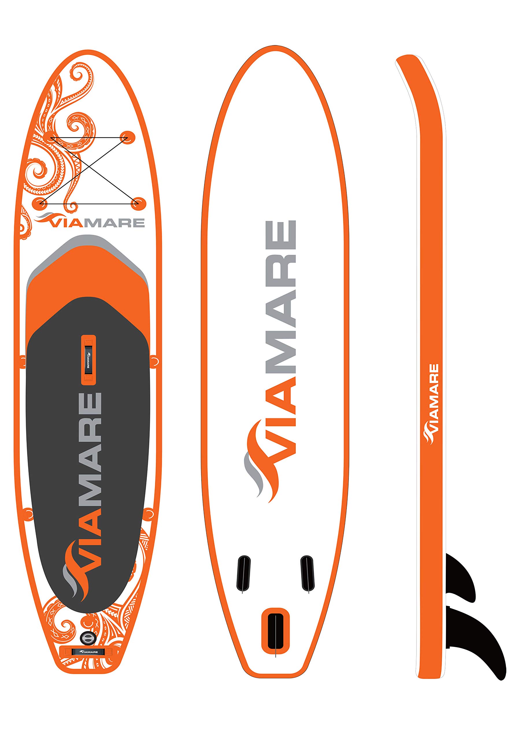 SUP Board Set 330 S Octopus pomarańczowy/biały