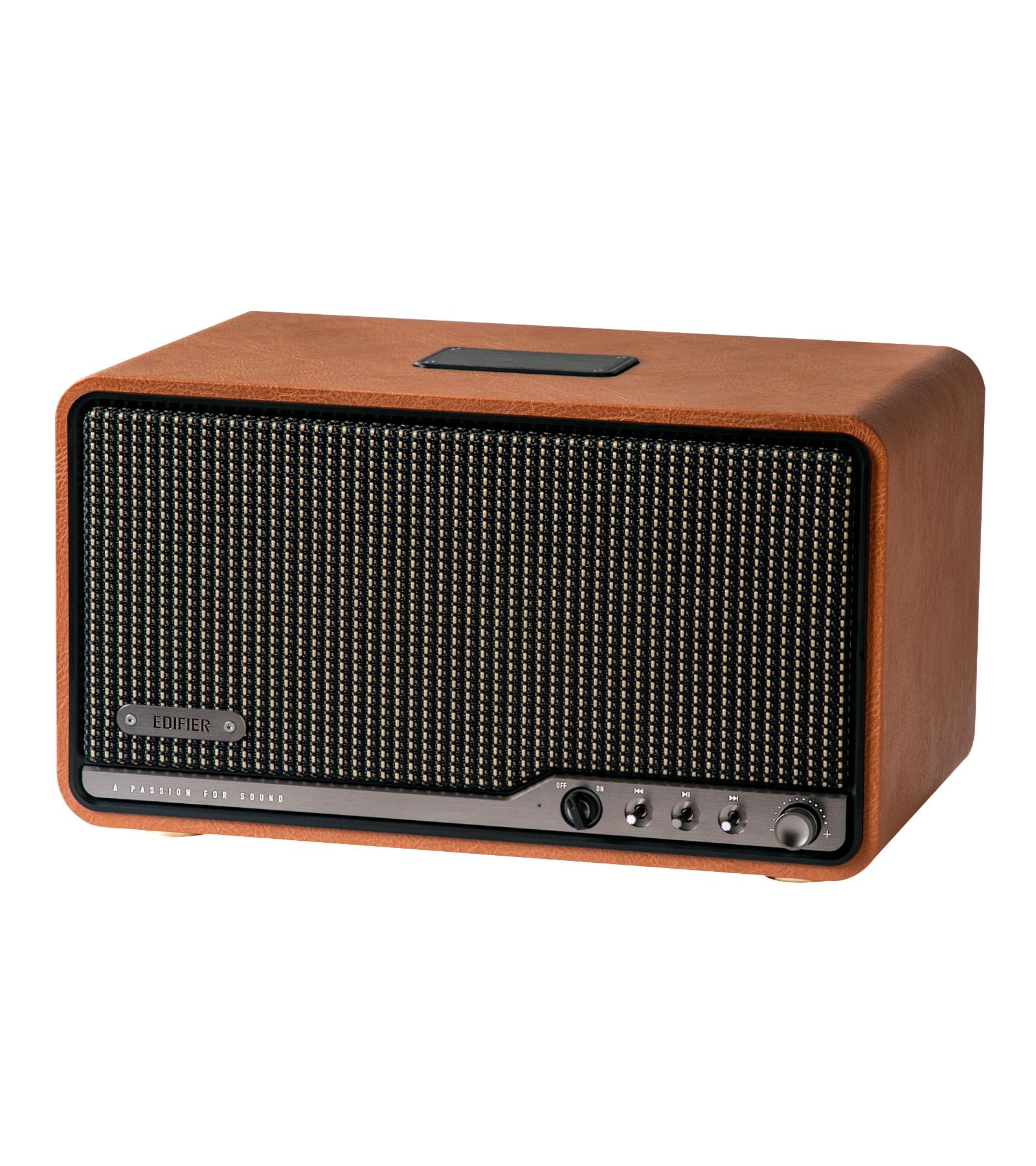 Edifier S300 Enceinte Rétro Hi-Res Bluetooth，80W RWS，Marron