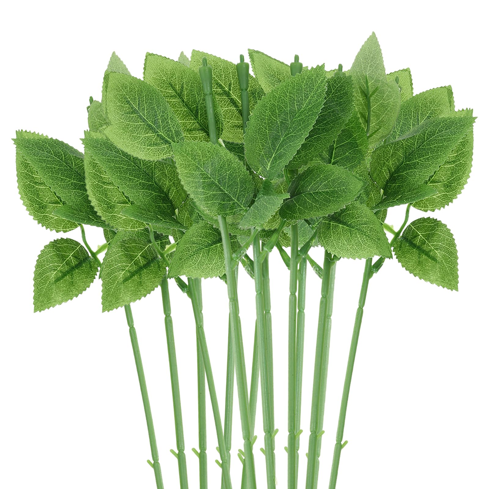 PATIKIL Floral Wire Stem with Leaves