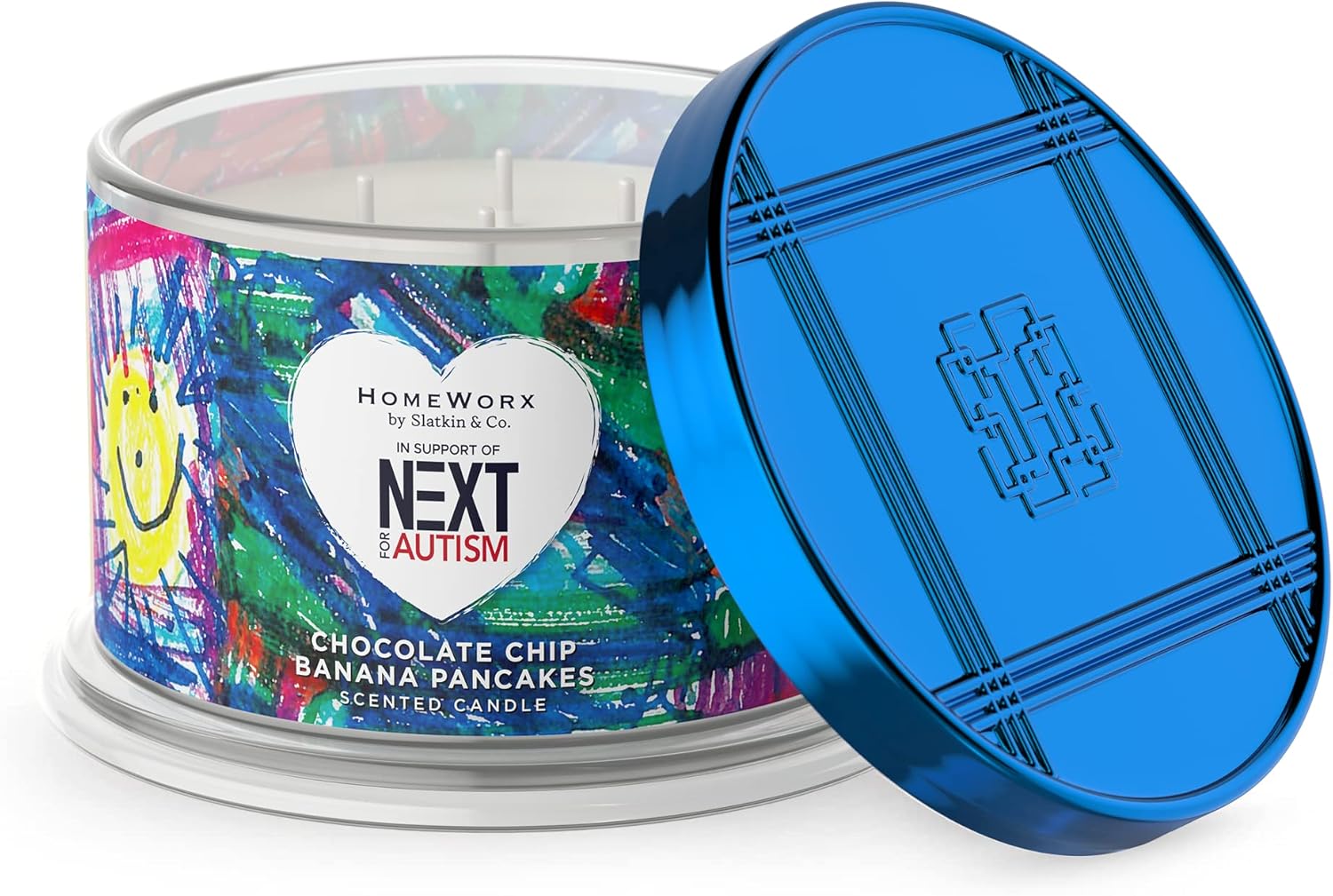 Premium Scented 4Wick Candle, Next for Autism, Chocolate