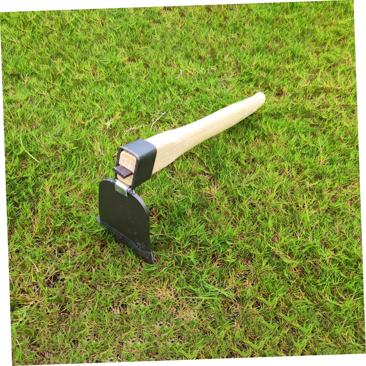VANZACK 2pcs Garden Hoe for Digging Loosening Soil and Planting Ergonomic Handle Weeding Tool for Outdoor Gardening and Transplanting
