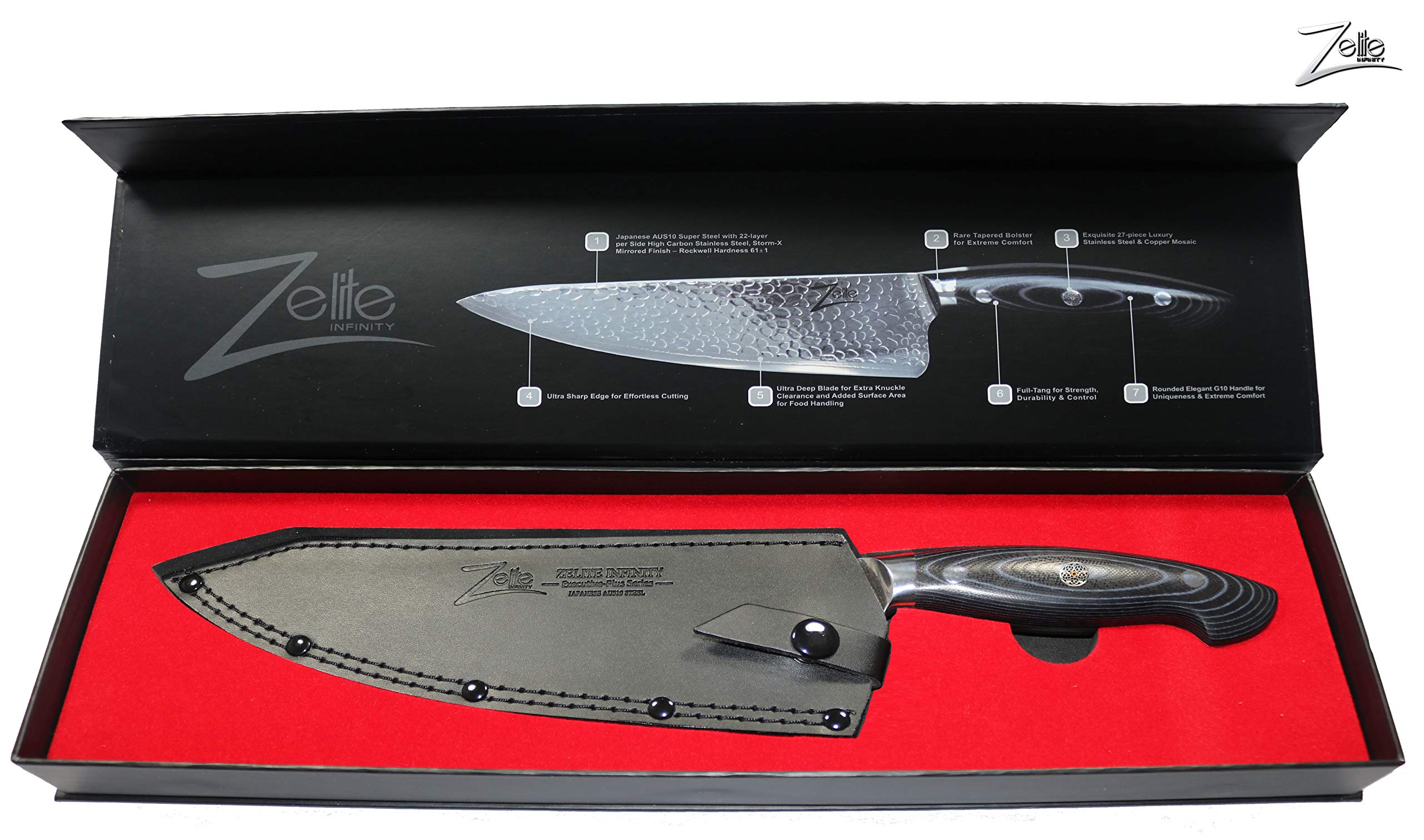 Zelite Infinity Chef Knife 8 Inch ExecutivePlus Series Master Chefs
