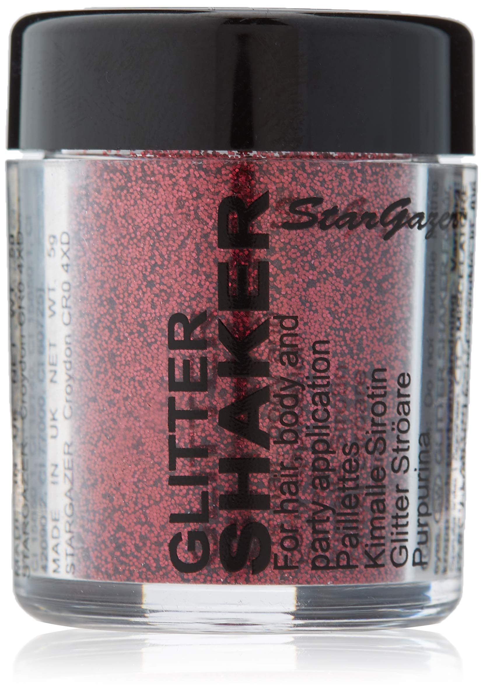 Stargazer Plush Glitter Shaker, Current. Cosmetic glitter powder for use on the eyes, lips, face, body, hair and nails.