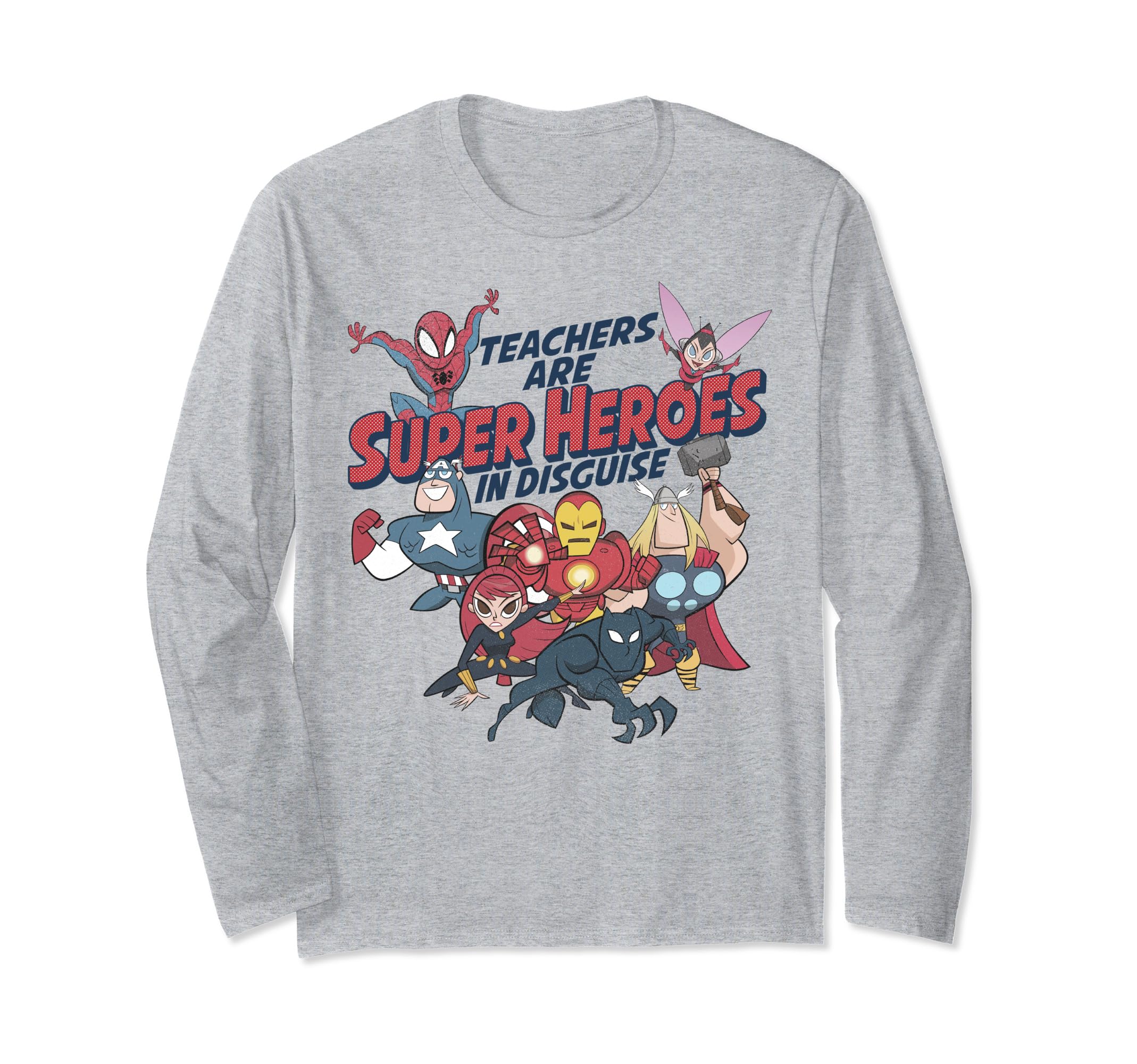 T-shirt Marvel manches longues coton confortable pour professeur - 2