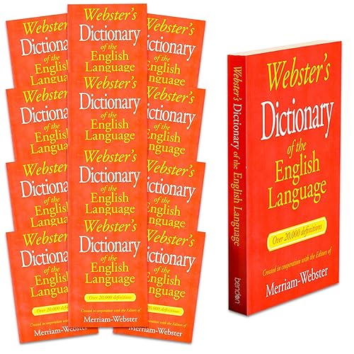 Websters Dictionary 2025 Set for Students - Complete Reference Book Bundle of 12 Mini Dictionaries for Libraries, More | Classroom Dictionary Set