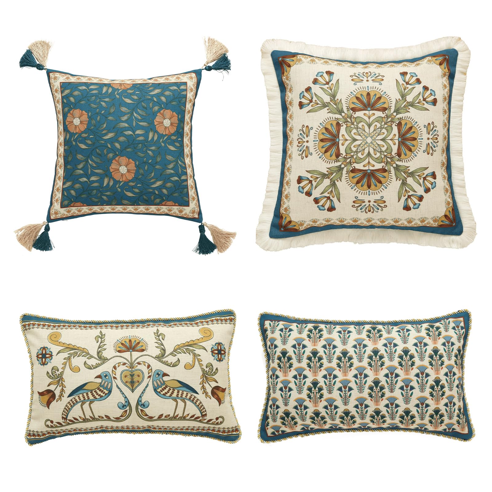 Patdrea Set Of 4 Throw Pillow Inserts - Soft White Decorative Cushions For Couch & Bed - View #4