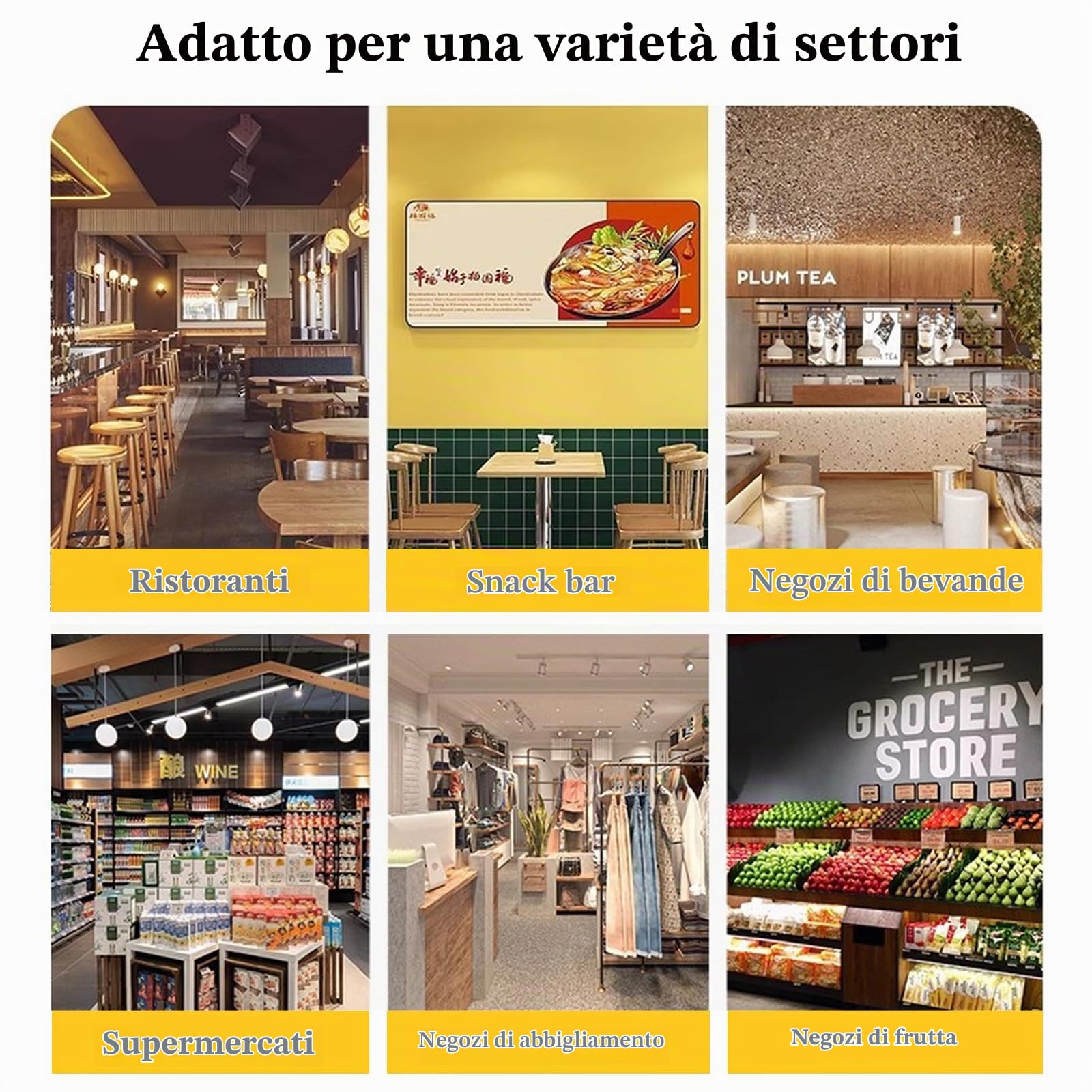 Sistema POS per Ristorante con Touchscreen 15,6 Pollici - Registratore di Cassa All-in-One per Attività Commerciali, 8GB RAM 128GB SSD, Terminale di Pagamento con Stampante Scontrini Single screen