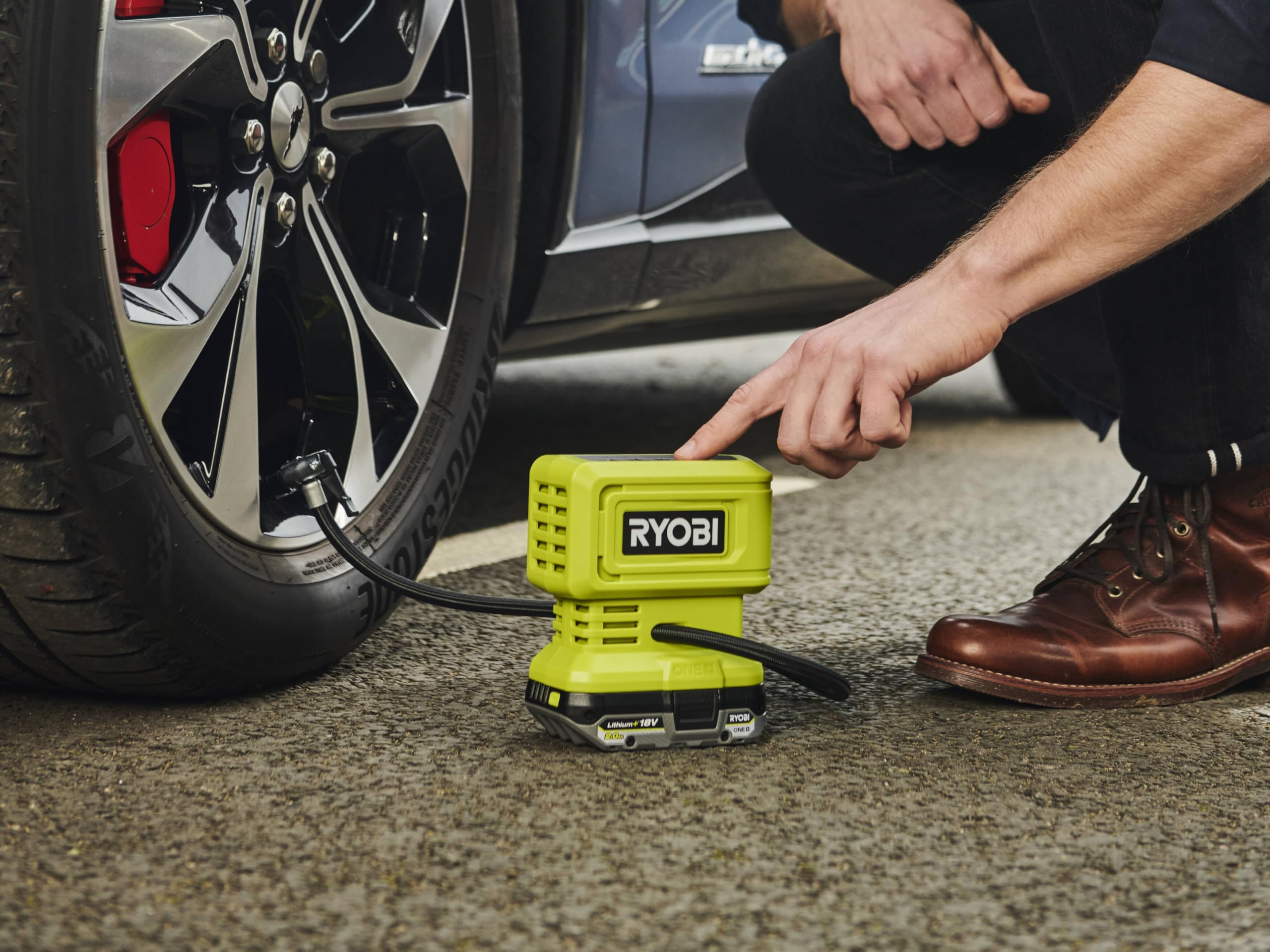 RYOBI Gonfleur Compresseur 18V ONE+ RPI18-0 Haute Pression 11 Bars