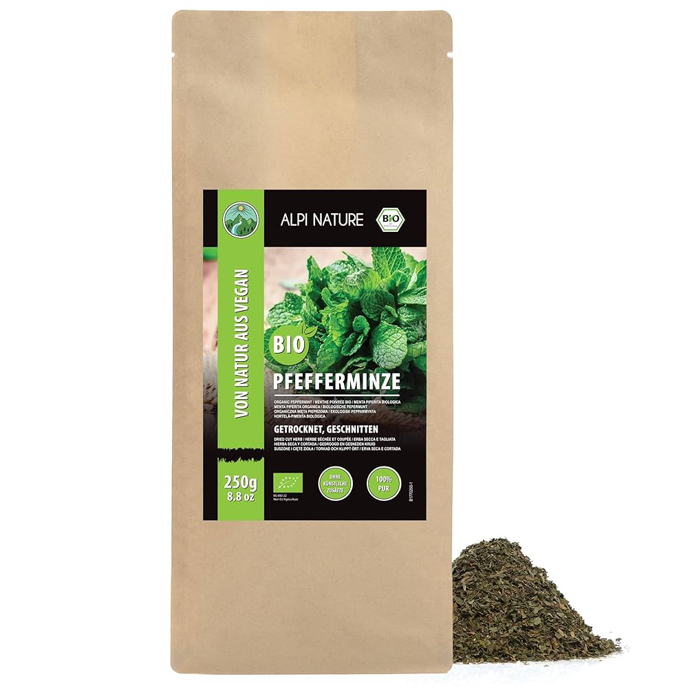 AKSOY MINT PEPPERMINT LEAVES 500G Premium Dried Mint Leaves For