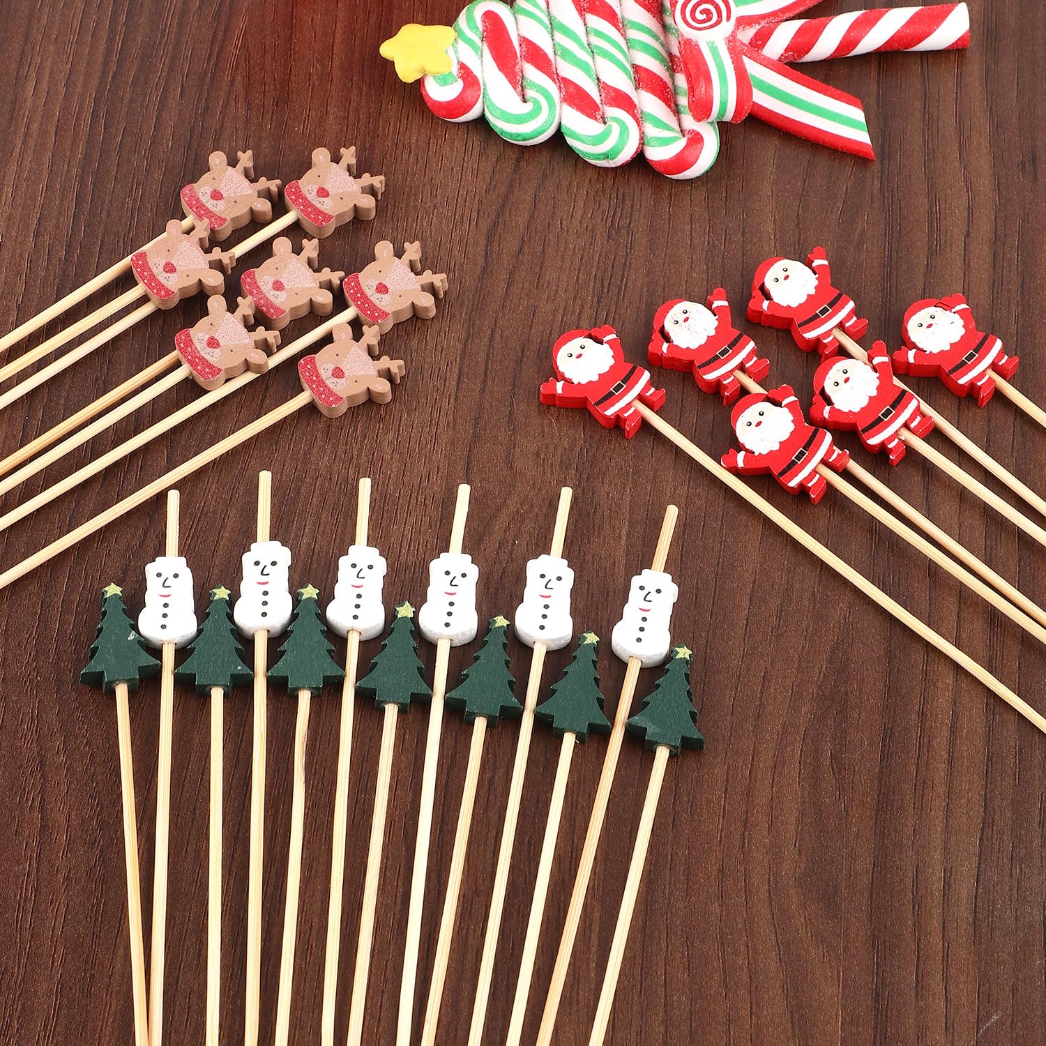 200 Brochettes Crâne Halloween 12cm - Bâtonnets Cocktail Fruits Et Desserts Décoratifs Avec Ornements Crâne Pour Fêtes