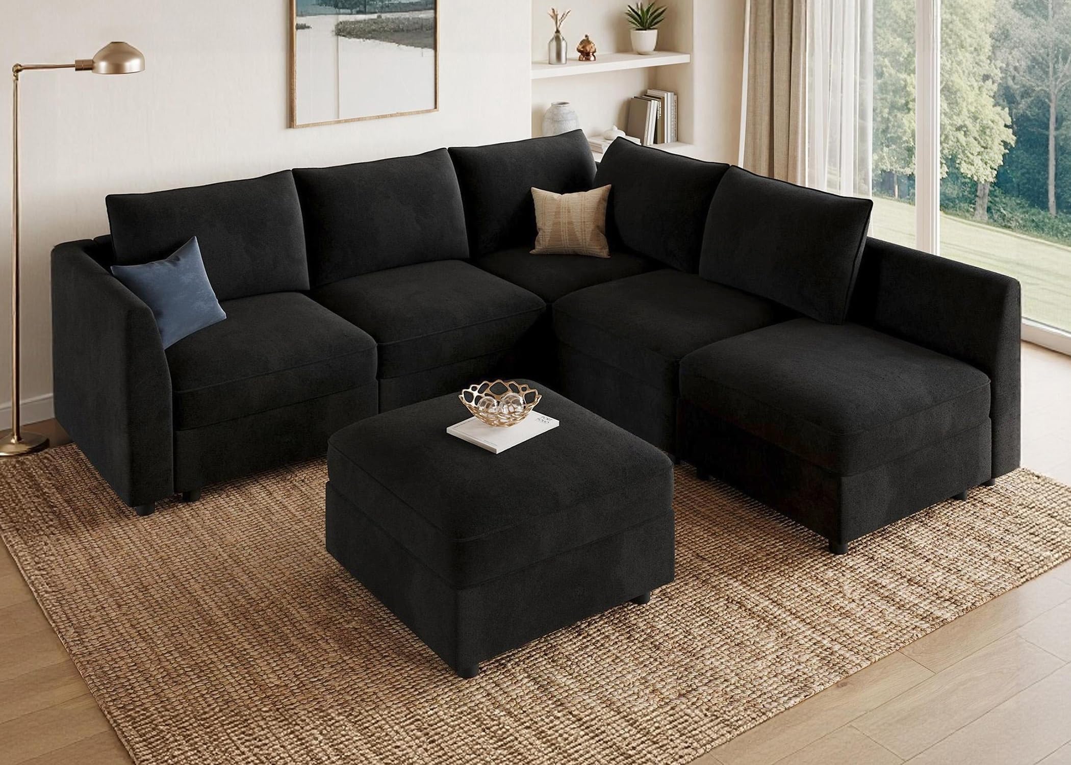HONBAY Modular Sectional Couch L Shaped Sofa