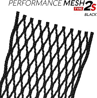 StringKing Type 2s Semi-Soft Lacrosse Mesh Piece (Black)
