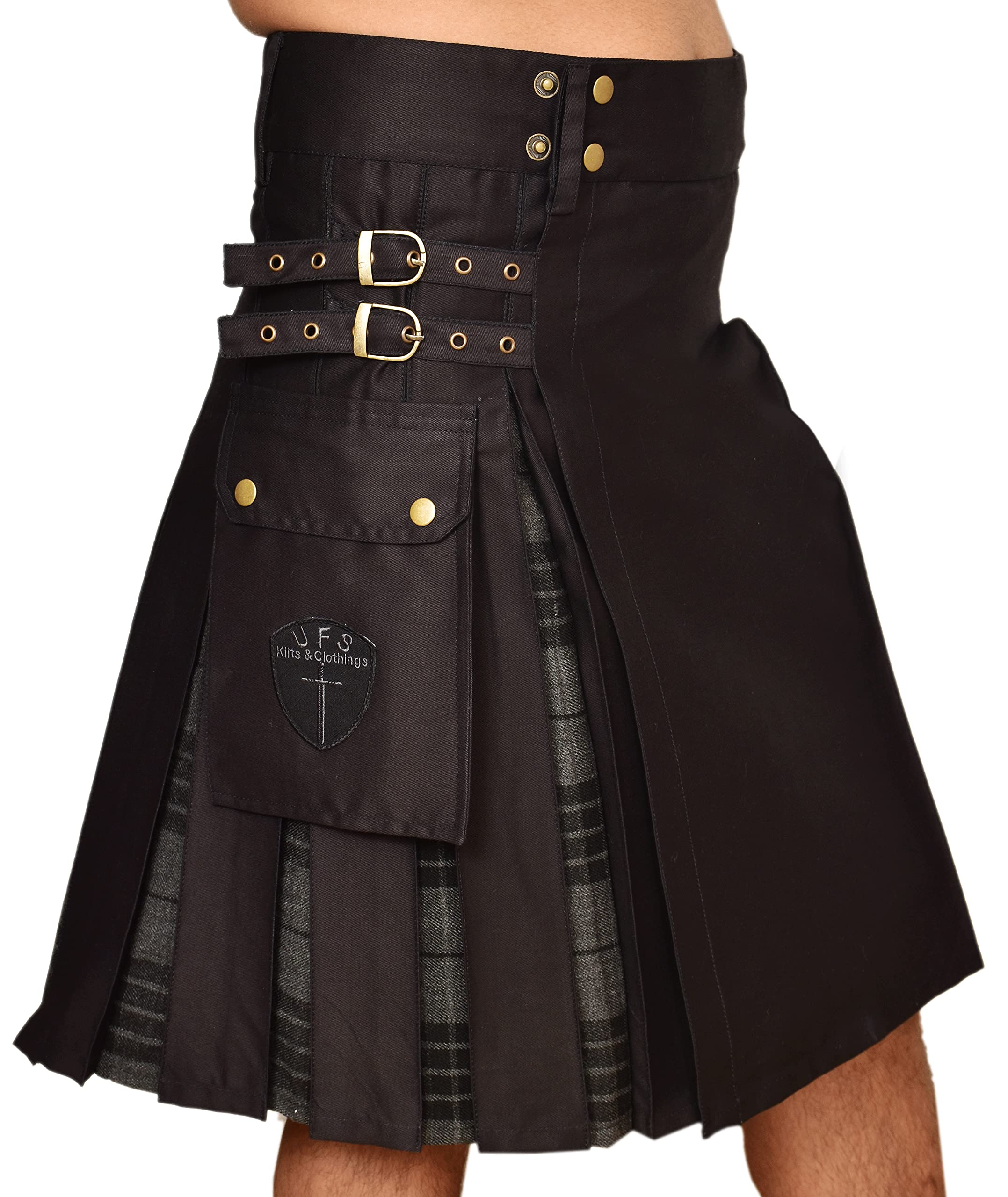 Buy Kilts Men's Utility Kilt for Men Modern Hybrid Cotton & Tartan