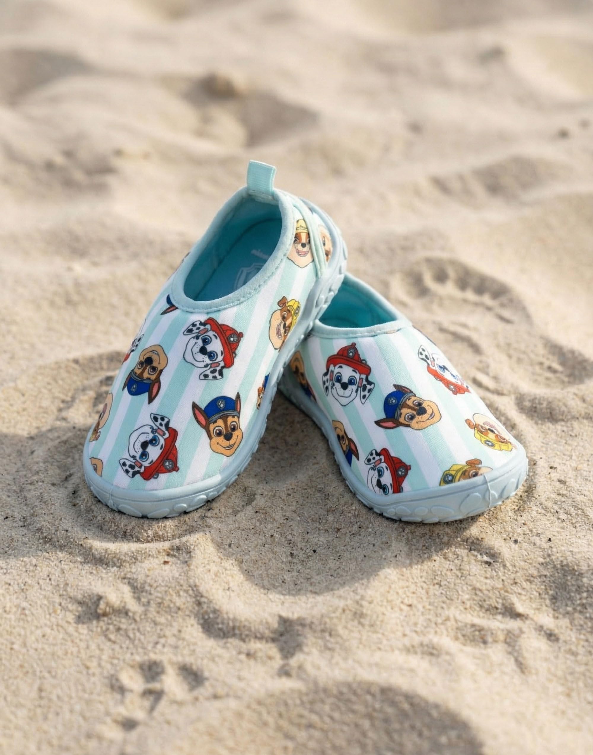Paw Patrol Scarpe da Acqua Blu Chase Marshall | Scarpe da Acqua Leggere con Linguetta e Design ad Asciugatura Rapida | Abbigliamento Estivo da Spiaggia per Bambini | Calzature da Spiaggia per Piscina