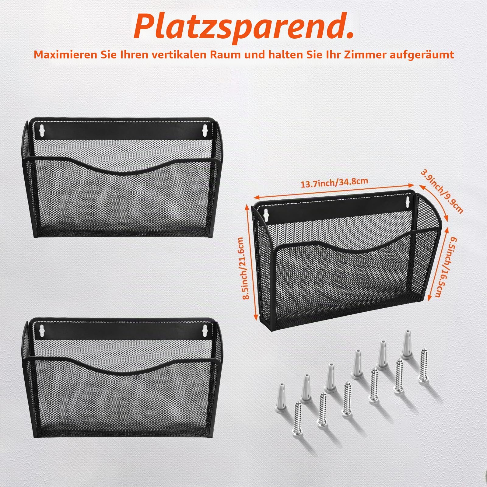 AGPTEK 3er Pack Wand Zeitungshalter, Wand Magazinhalter Prospekthalter
