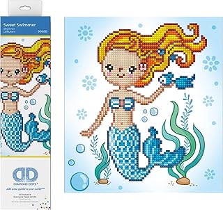 مجموعة الرسم للمبتدئين من دايموند دوتز، بتصميم سويت سويمر، مقاس 23 × 25 سم