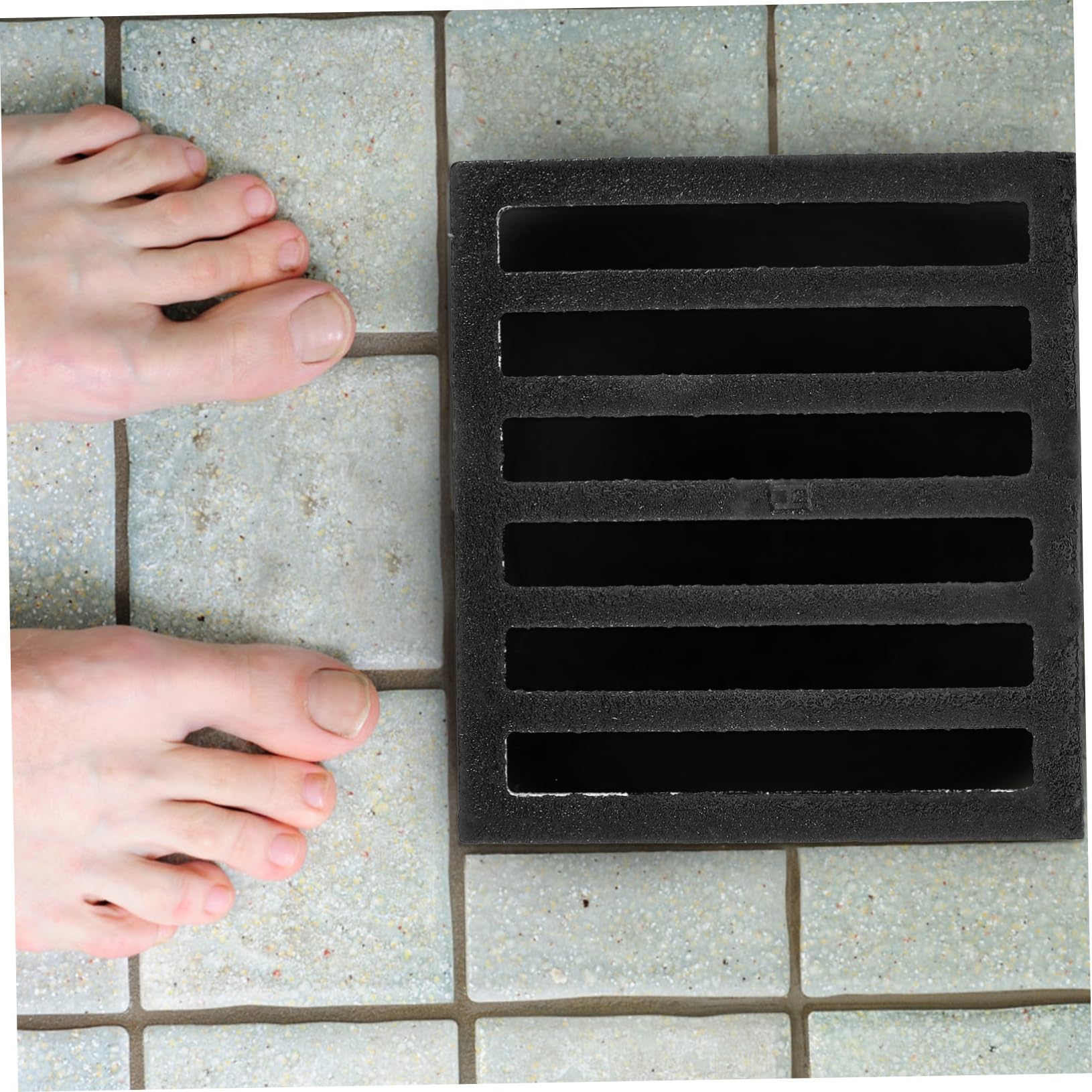 Homoyoyo Tapa De Desagüe De Piso Cuadrada Filtro Tapa De Desagüe De Hierro Fundido para Baño Cubierta De Suelo Atrapapelos para Ducha