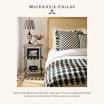 【美品】MACKENZiE-CHiLDS ジュエリーBOX Amazon.co.jp: MACKENZIE-CHILDS ブラックフェイクレザー