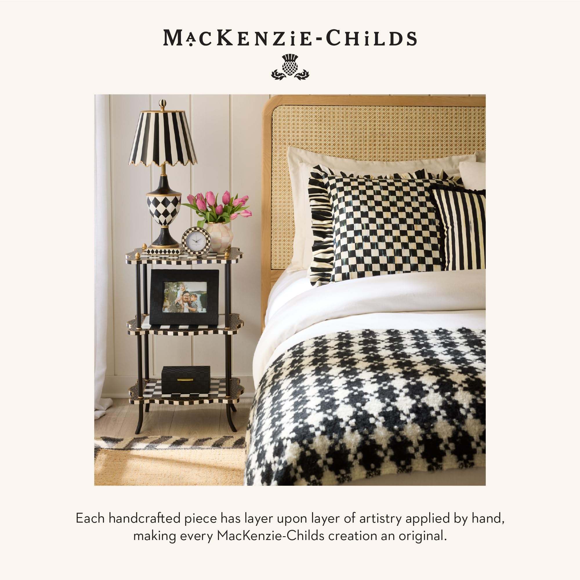 【美品】MACKENZiE-CHiLDS ジュエリーBOX Amazon.com: MACKENZIE-CHILDS Black Faux-Leather Box, Jewelry