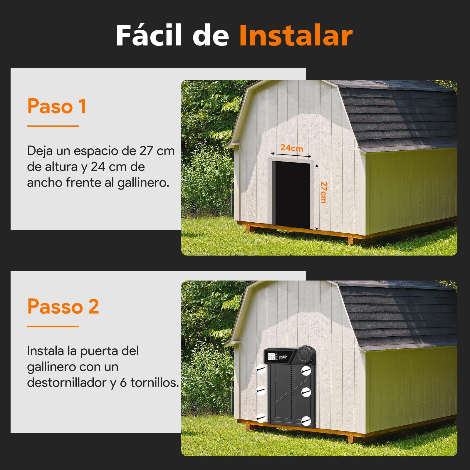 Batería automática grande para pollos, tapa de pollo de aluminio, con pantalla grande, temporizador, manual, protección inteligente para gallinas