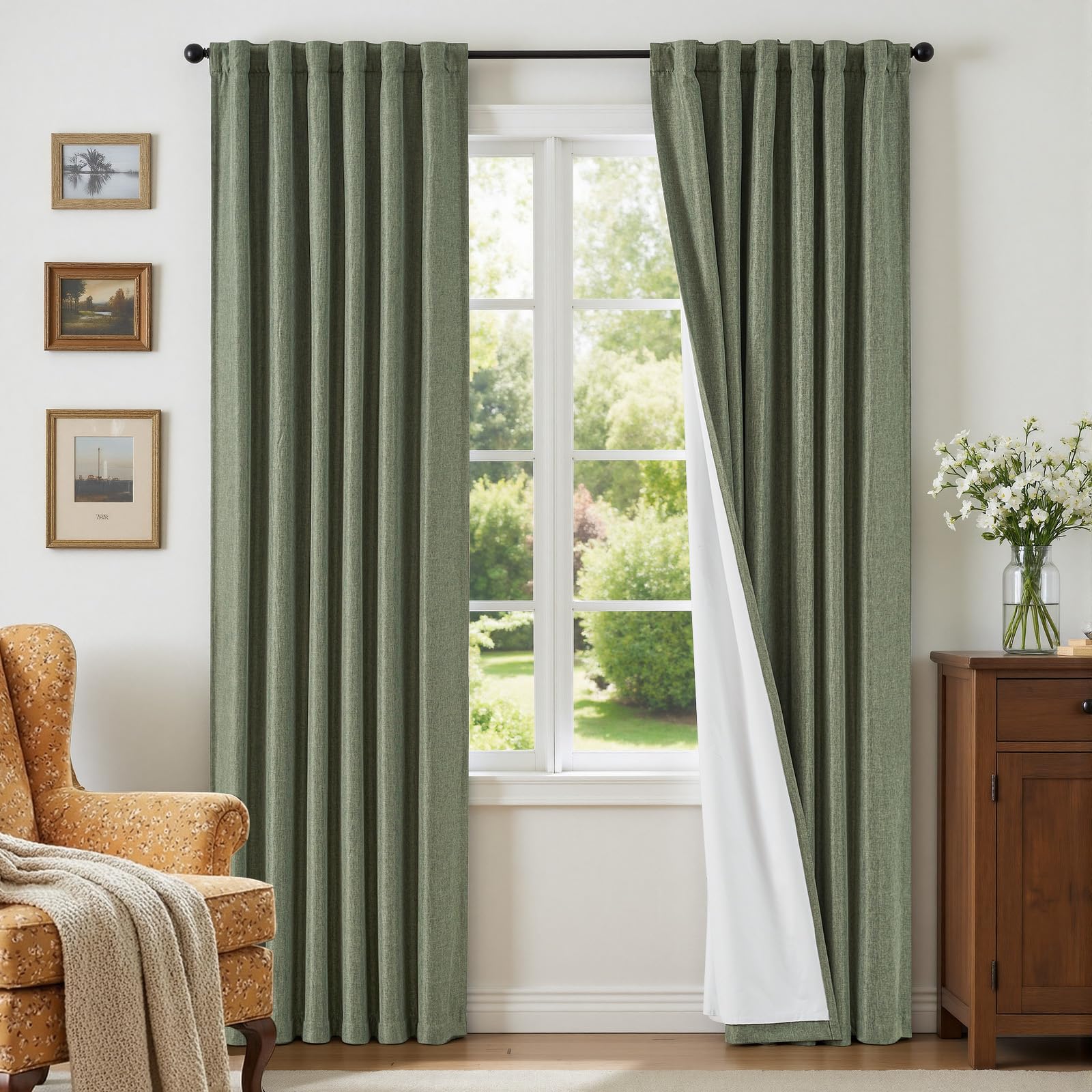 jinchan Full Blackout Curtains