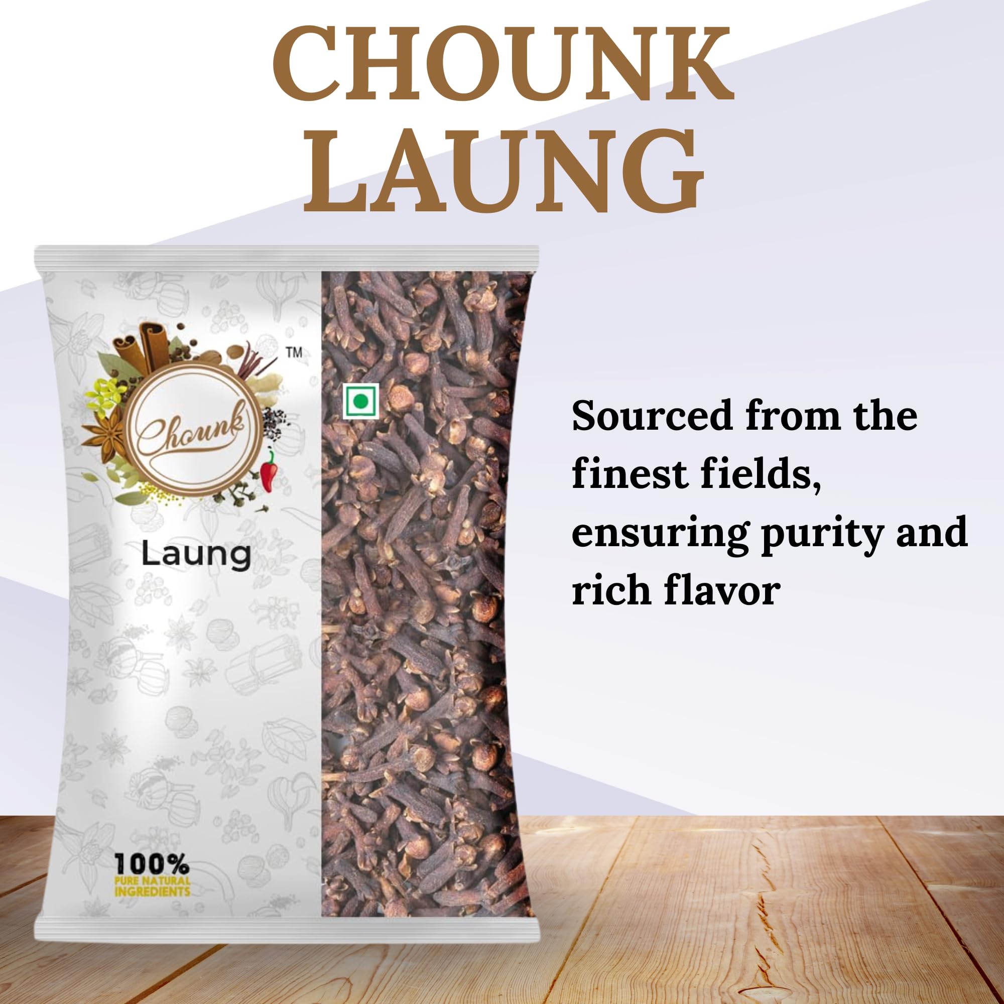 Chounk Special Clove Whole | Natural Lavanga | Khada Masala Laung Cloves | Lavanga Aromatic & Flavorful | Dried Organic Cloves Whole | No Additives or Preservatives | Lavangalu 100 Grams - Image 2 thumbnail