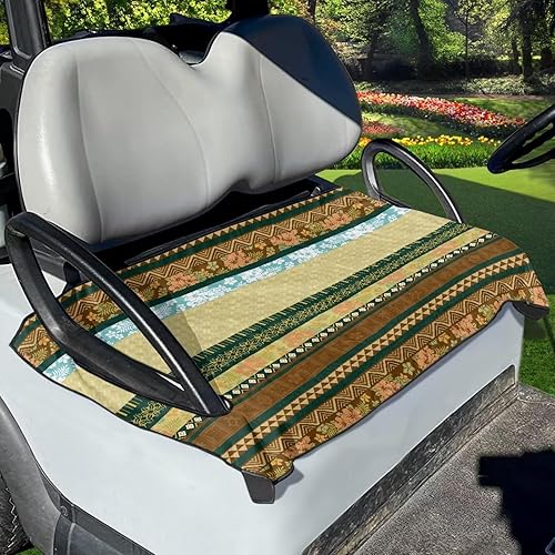 Flashideas Aztec - Fundas de asiento de carrito de golf, manta distintiva para asiento de carrito de golf, hecha de poliéster, fácil de instalar y