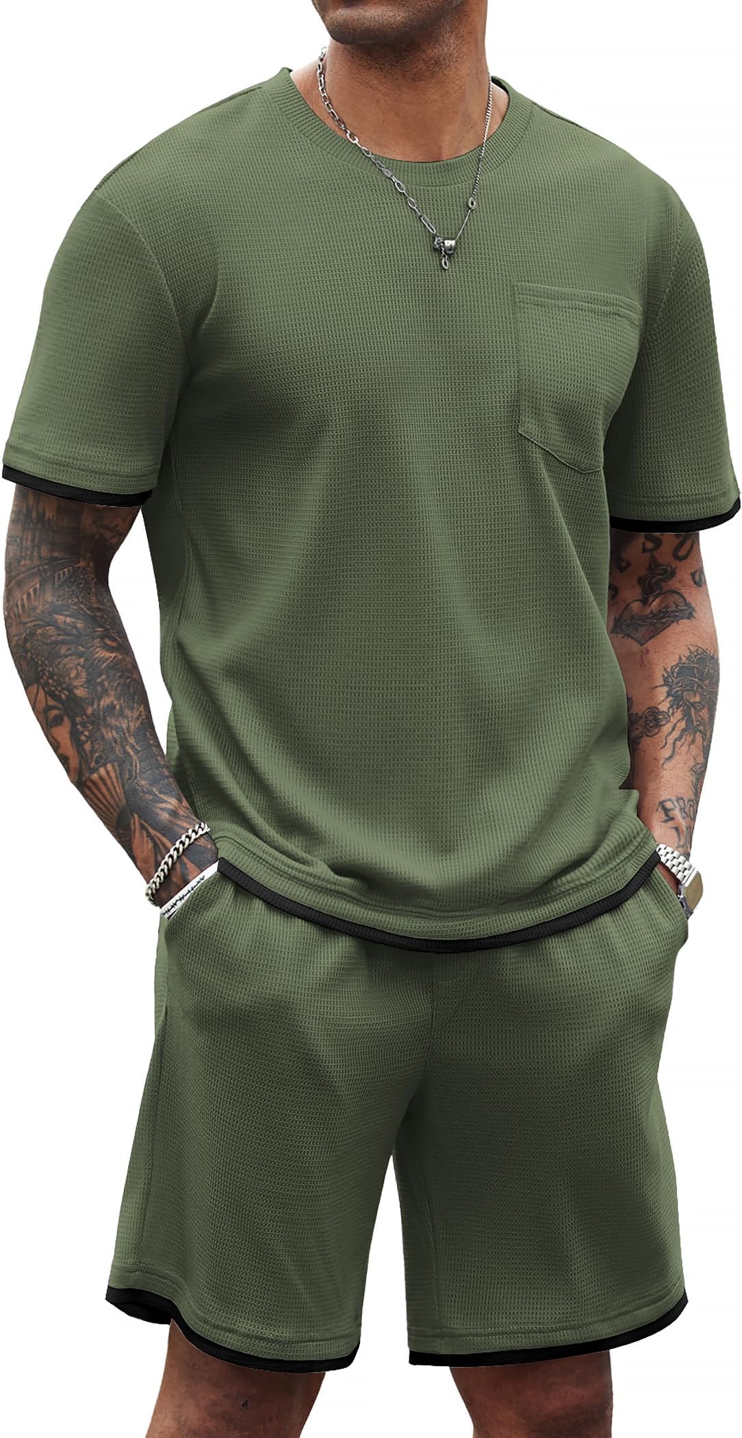 olive tracksuit mens