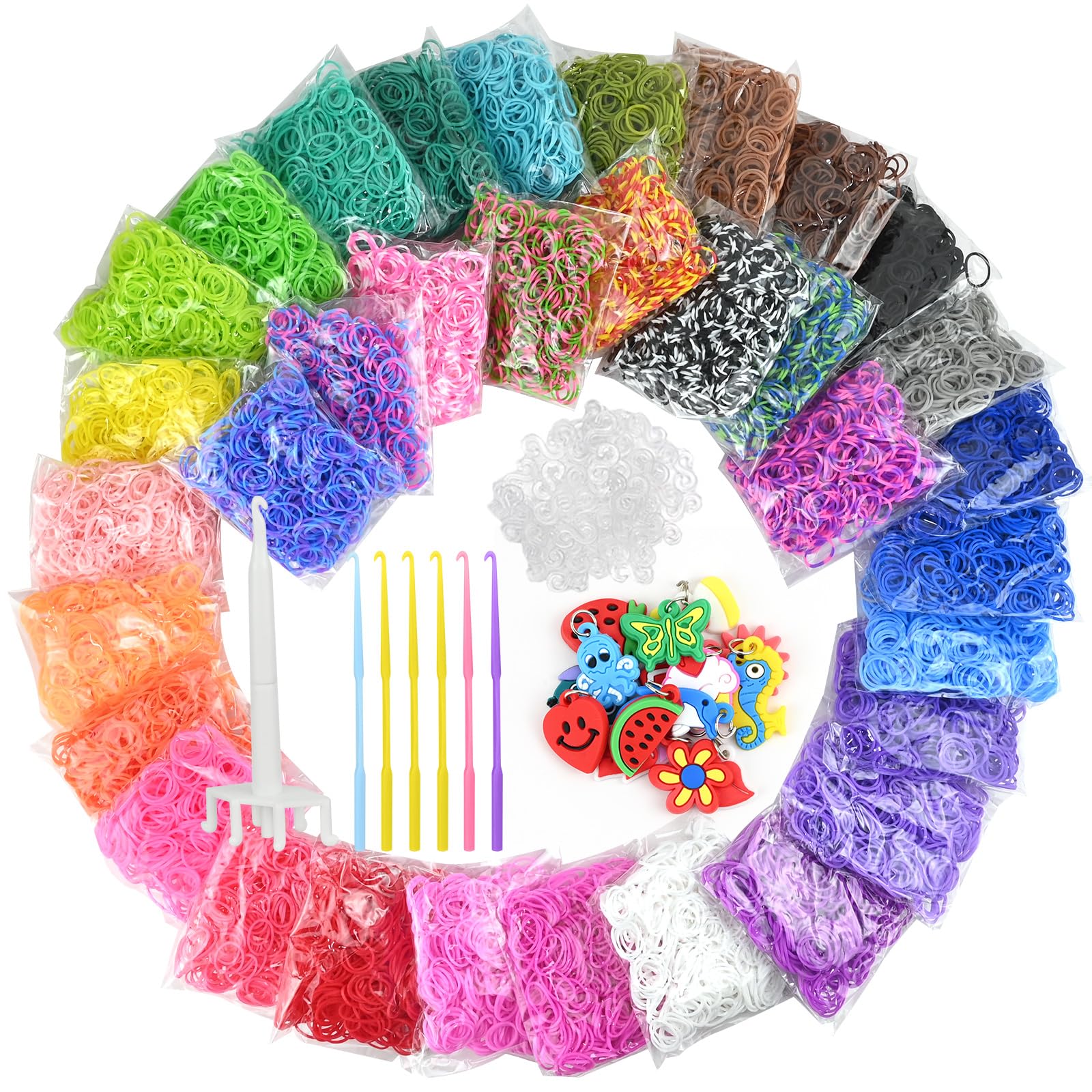 Craze Loops – 600 Elastici Per Braccialetti Fai Da Te In Silicone, Colori Assortiti, Con Accessori, Per Bambine E Bambini - 4