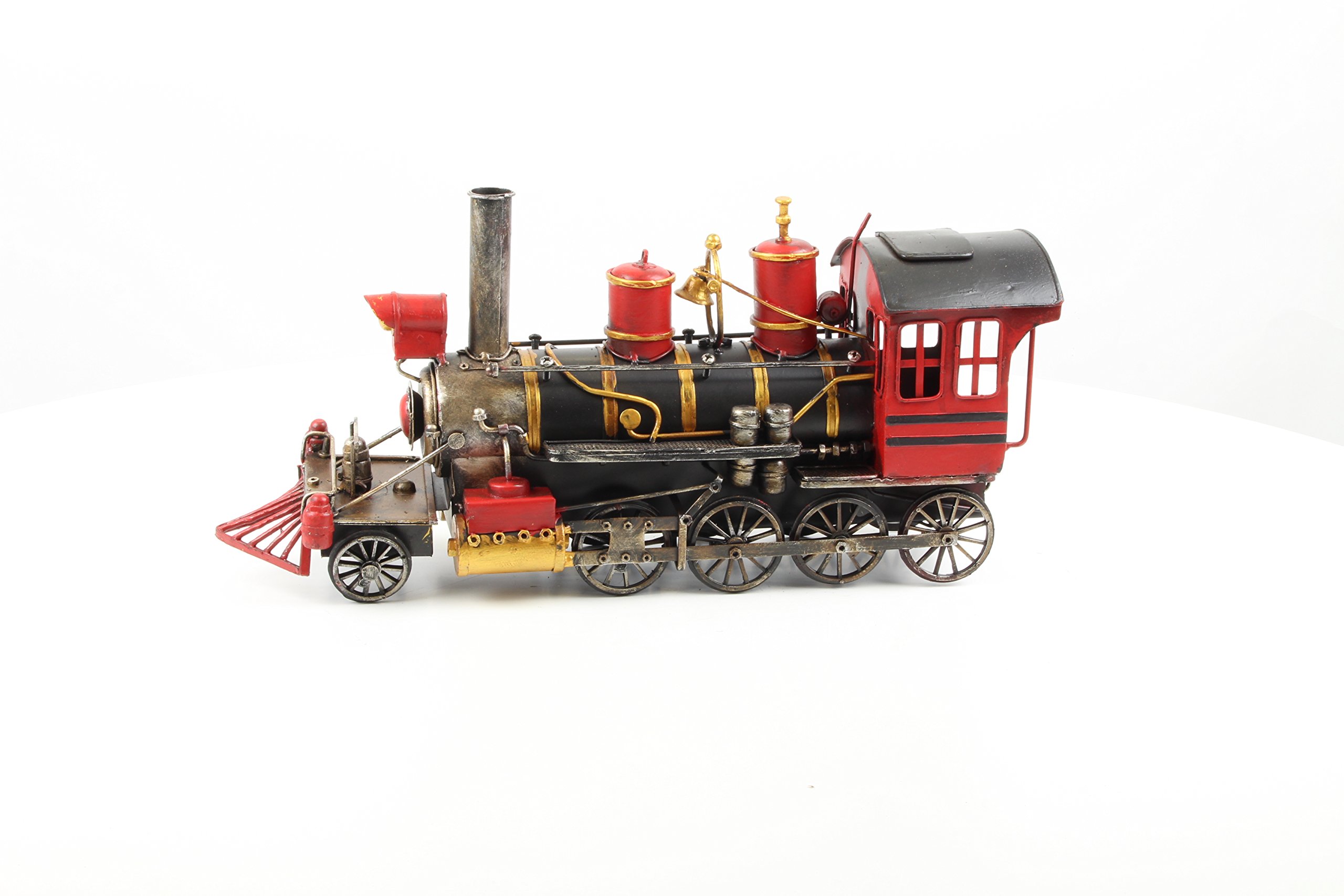 Deko Lokomotive Zug Blech Nostalgie Look handgefertigt 41 cm