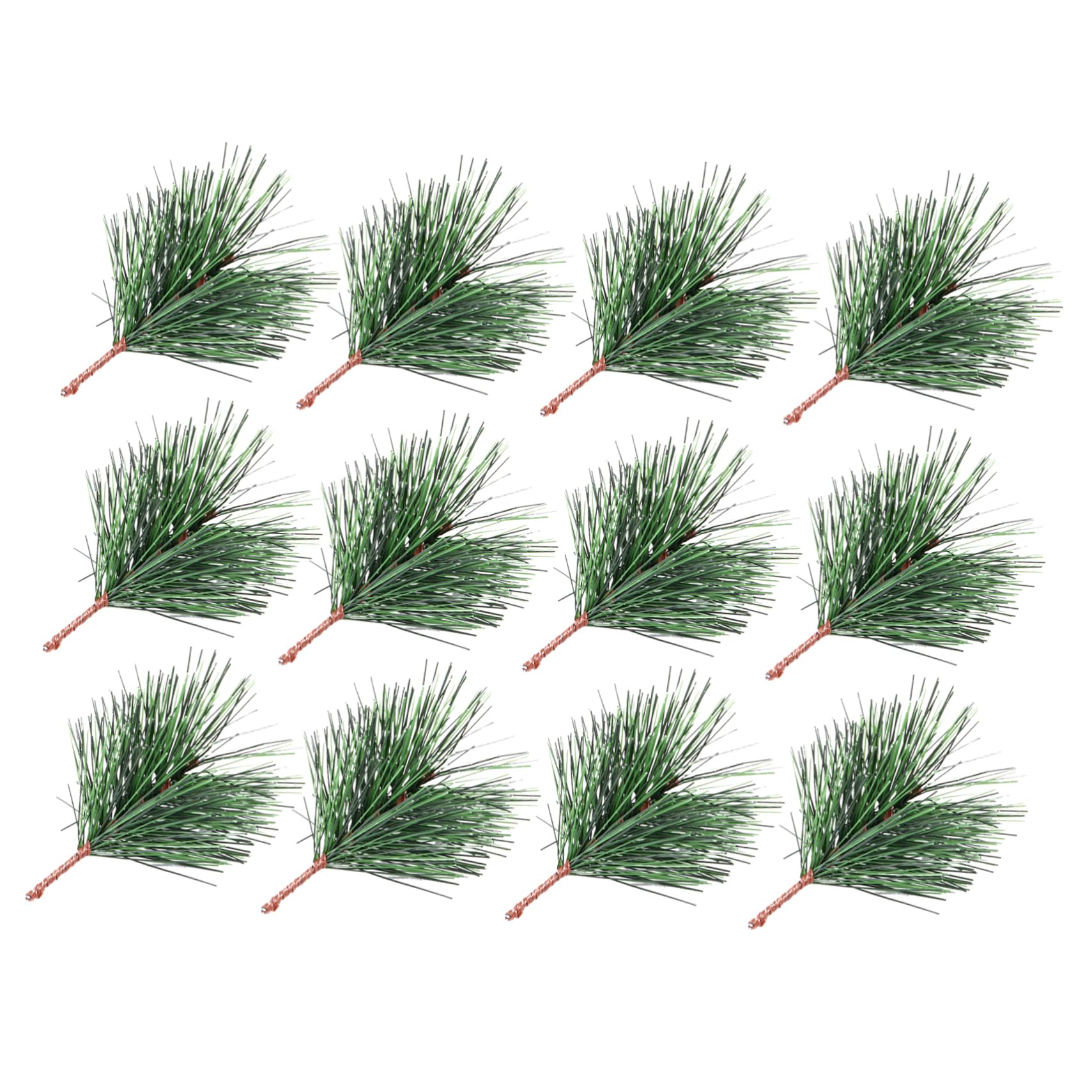 VICASKY 24Pcs Artificial Christmas Pine Branch Picks for Tree Wreath Decoration for Winter Projects Festive Home Decor Simulation Pine Branches for Crafting and Photography