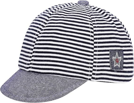 XINCHIA Baby,Clothing,Baby Boys 0-24m,Accessories,Hats & Caps Baby Cotton Baseball Cap Classic Striped Baseball Cap Infants Kids Mesh Baseball Cap Adjustable Peaked Cap Kids Sun Protection Hat Boys Girls Sun Hat Comfortable Summer Hat for Baby 3-12 Months