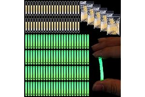 600 Mini Glow in the Dark Sticks Bulk for Bobbers