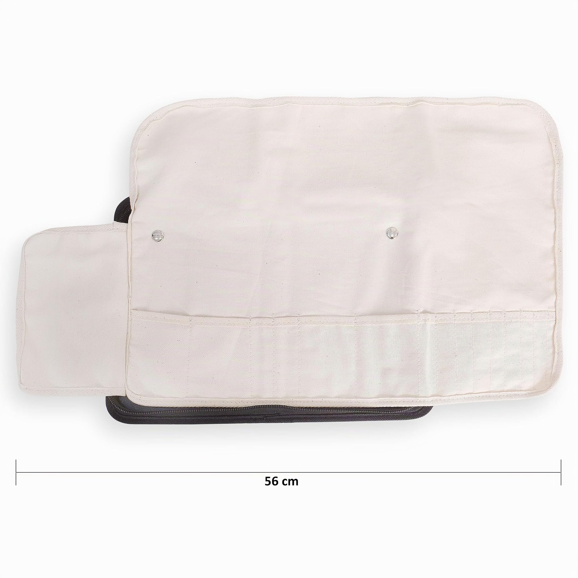 Custodia per la podologia, manicure e pedicure, strumenti cosmetici vuoti: 36 x 23 cm, Nero, In eco