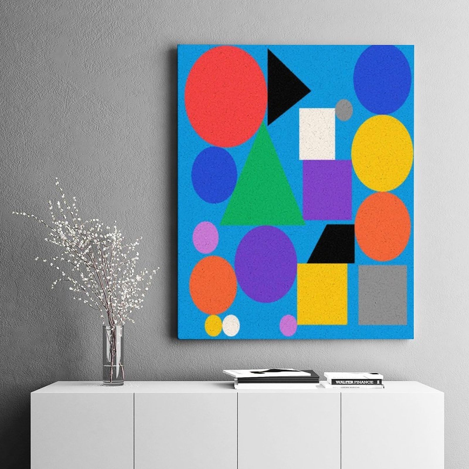 KOAYUBFC Geometrie Malen nach Zahlen Kit für Erwachsene Anfänger Erwachsene Malen nach Zahlen Kits auf Leinwand DIY Acryl Ölfarben Malerei mit Pinseln für Geschenk Home Wall Decor