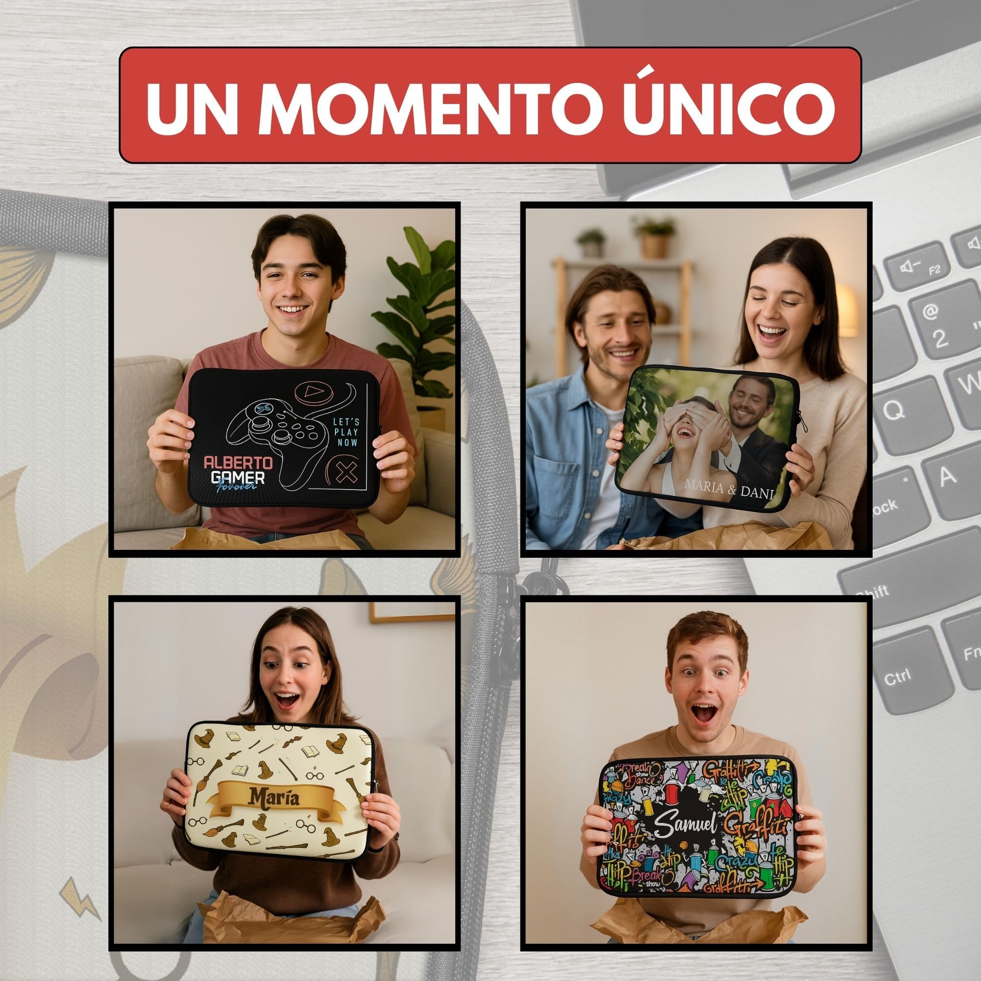 Custodia In Neoprene 14 Pollici Universale – Per Laptop MacBook – Colori Vari - Foto 4