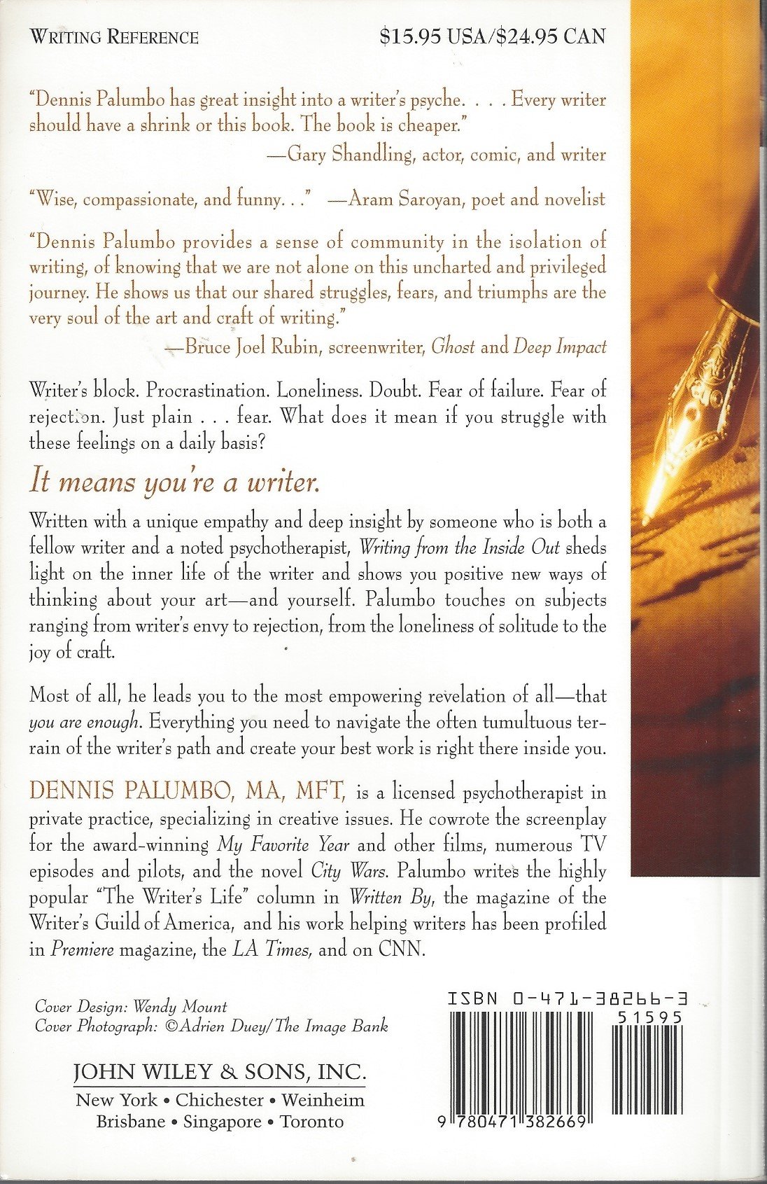 Writing from the Inside Out: Transforming Your Psychological Blocks to Release the Writer Within