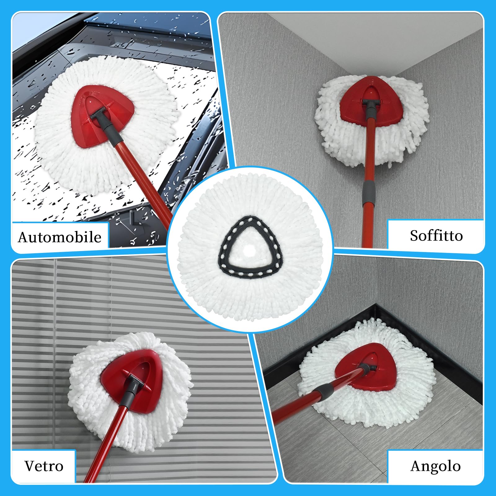 Leifheit Clean Twist Disc Mop Sistema A Mocio E Secchio Serbatoio Singolo Blu 52101 P 290968