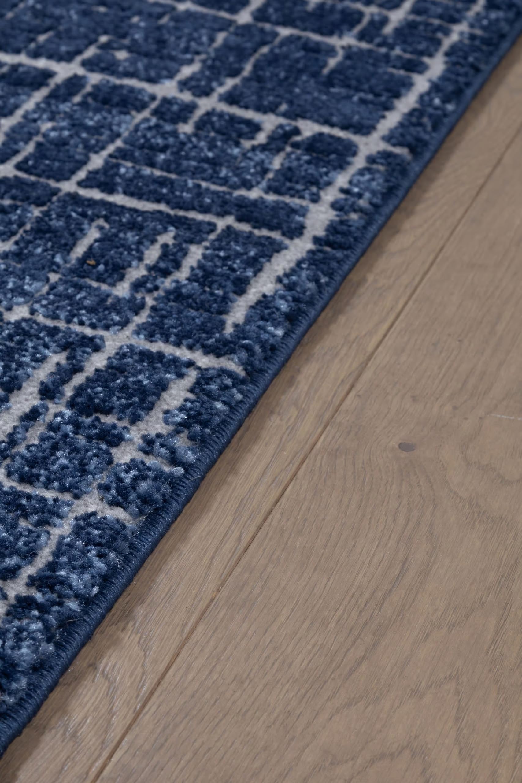 CarpetLiving.Com - Denver Blu | 133 x 190 cm | Tappeti Arredo | Tappeto di Design Moderno | Soggiorno, Salotto, Camera da Letto