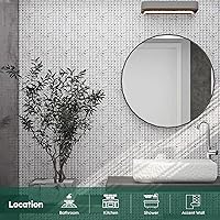 Vista 2 de Diflart Azulejo de mosaico de cristal de mosaico de cristal de diamante 3/4 pulgadas paquete de 5 (plata)