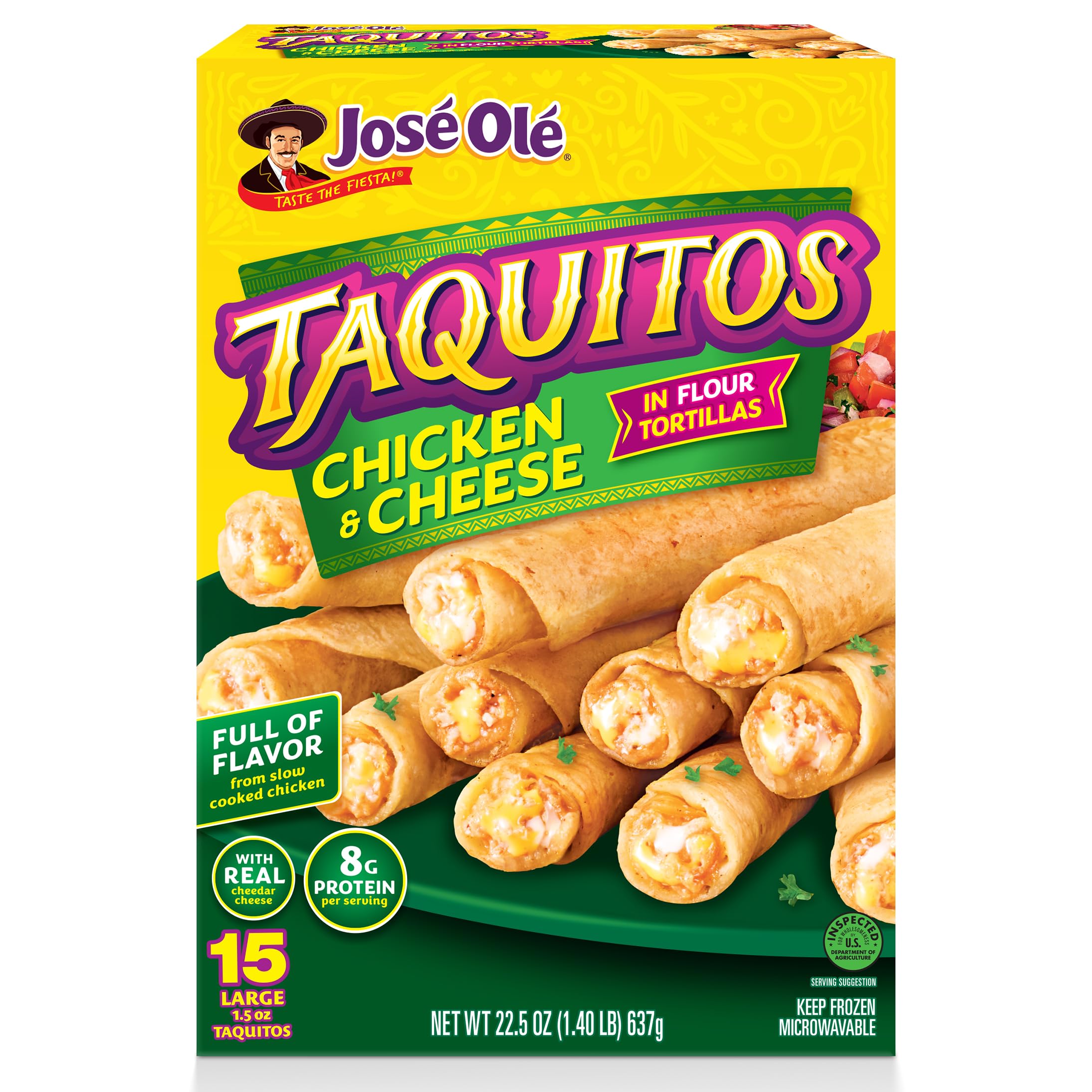 Jose Ole Chicken Taquitos Frozen Box 22 5 Oz — view 4
